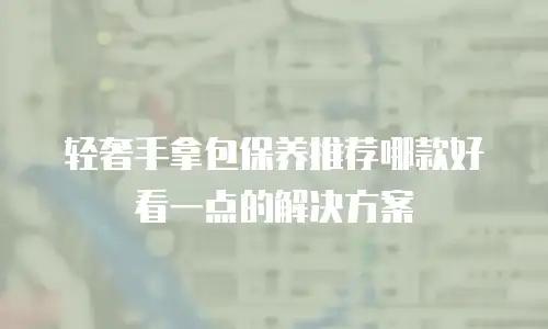 轻奢手拿包保养推荐哪款好看一点的解决方案