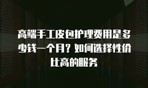 高端手工皮包护理费用是多少钱一个月？如何选择性价比高的服务