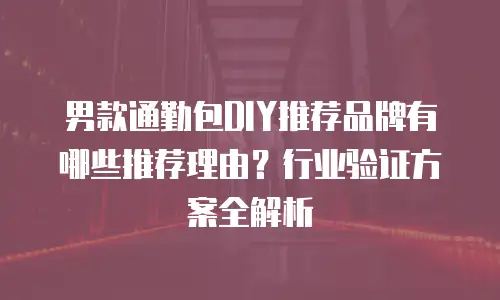 男款通勤包DIY推荐品牌有哪些推荐理由？行业验证方案全解析