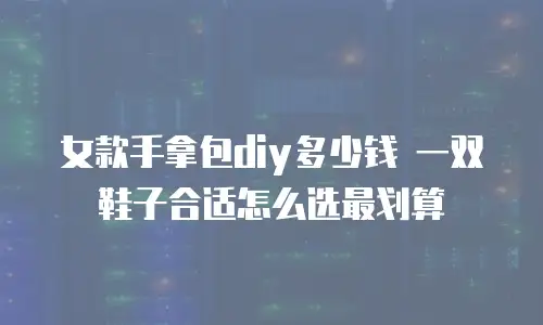 女款手拿包diy多少钱 一双鞋子合适怎么选最划算