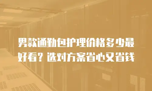 男款通勤包护理价格多少最好看？选对方案省心又省钱