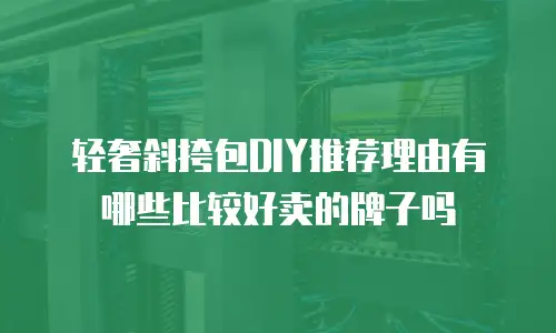 轻奢斜挎包DIY推荐理由有哪些比较好卖的牌子吗