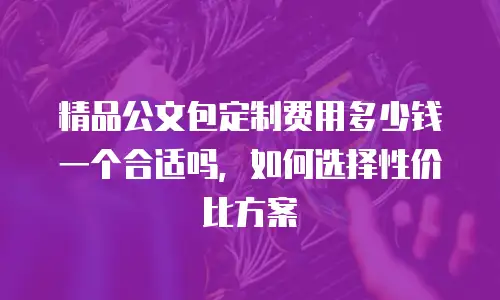 精品公文包定制费用多少钱一个合适吗，如何选择性价比方案