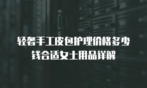 轻奢手工皮包护理价格多少钱合适女士用品详解