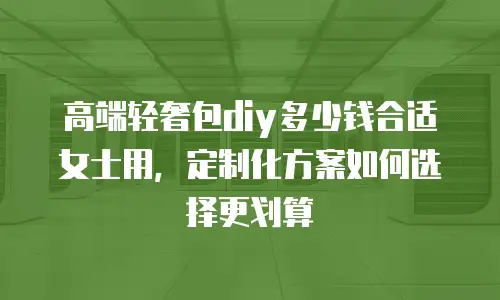 高端轻奢包diy多少钱合适女士用，定制化方案如何选择更划算