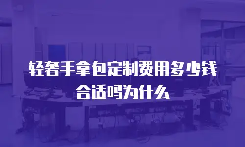 轻奢手拿包定制费用多少钱合适吗为什么