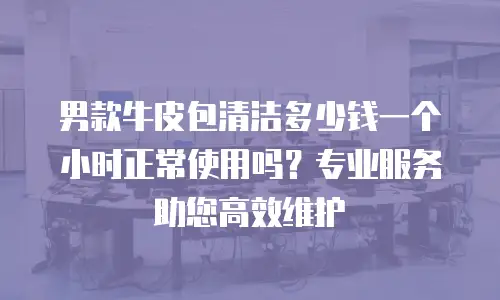 男款牛皮包清洁多少钱一个小时正常使用吗？专业服务助您高效维护