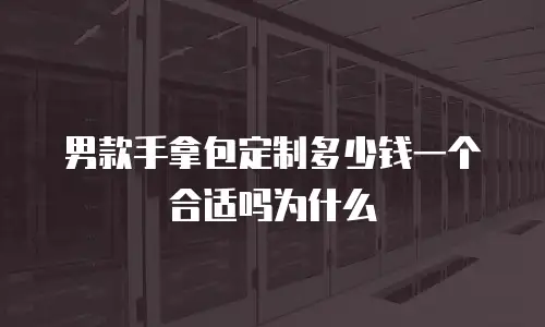 男款手拿包定制多少钱一个合适吗为什么