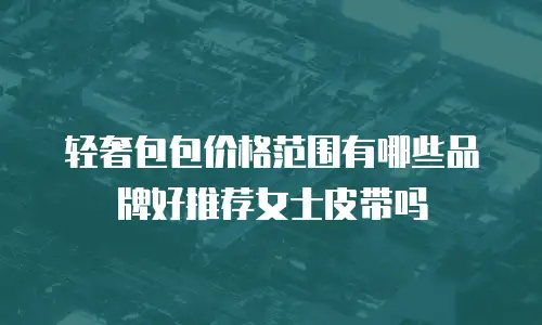 轻奢包包价格范围有哪些品牌好推荐女士皮带吗