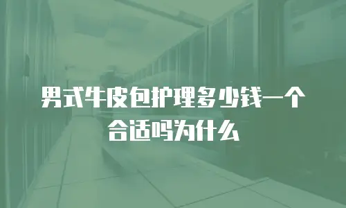 男式牛皮包护理多少钱一个合适吗为什么