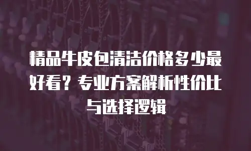 精品牛皮包清洁价格多少最好看？专业方案解析性价比与选择逻辑