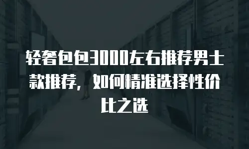 轻奢包包3000左右推荐男士款推荐，如何精准选择性价比之选