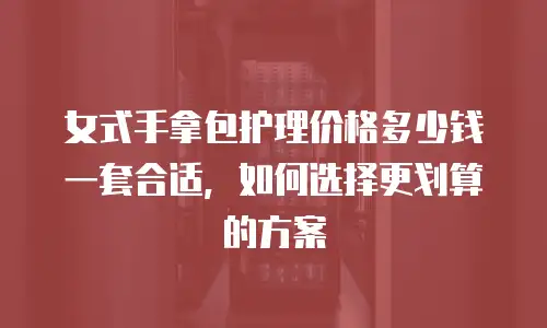 女式手拿包护理价格多少钱一套合适，如何选择更划算的方案