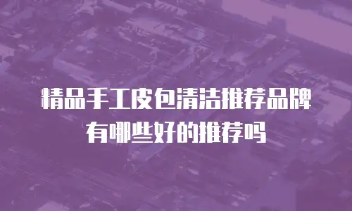 精品手工皮包清洁推荐品牌有哪些好的推荐吗
