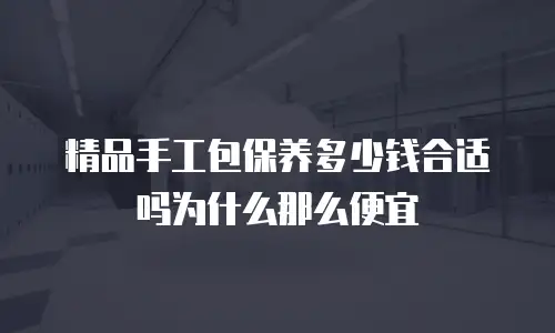精品手工包保养多少钱合适吗为什么那么便宜