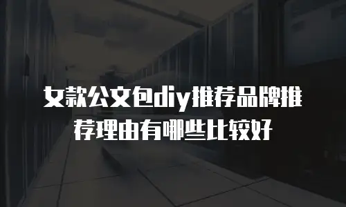 女款公文包diy推荐品牌推荐理由有哪些比较好
