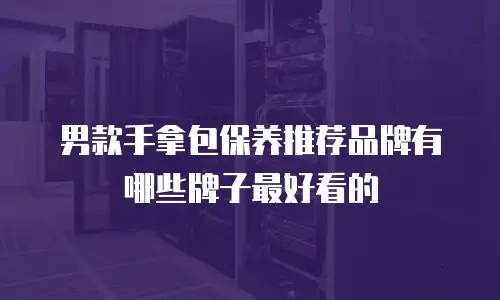 男款手拿包保养推荐品牌有哪些牌子最好看的