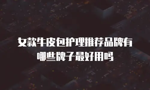 女款牛皮包护理推荐品牌有哪些牌子最好用吗