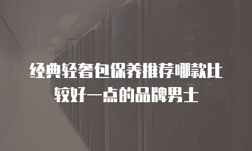 经典轻奢包保养推荐哪款比较好一点的品牌男士