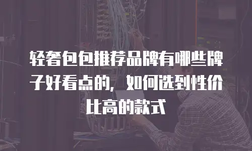 轻奢包包推荐品牌有哪些牌子好看点的，如何选到性价比高的款式