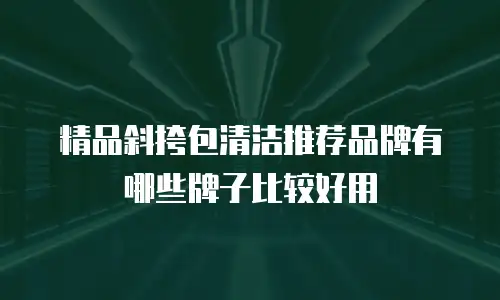 精品斜挎包清洁推荐品牌有哪些牌子比较好用