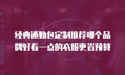经典通勤包定制推荐哪个品牌好看一点的衣服更省预算