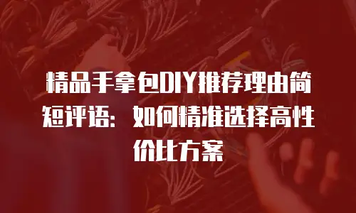 精品手拿包DIY推荐理由简短评语：如何精准选择高性价比方案