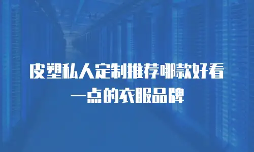 皮塑私人定制推荐哪款好看一点的衣服品牌