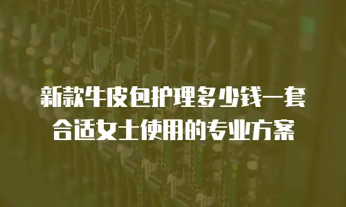 新款牛皮包护理多少钱一套合适女士使用的专业方案