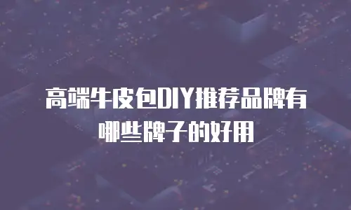 高端牛皮包DIY推荐品牌有哪些牌子的好用