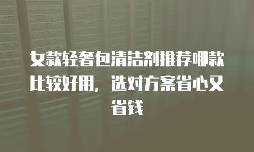 女款轻奢包清洁剂推荐哪款比较好用，选对方案省心又省钱