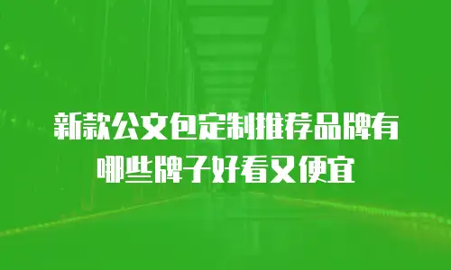 新款公文包定制推荐品牌有哪些牌子好看又便宜