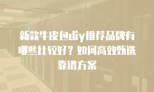 新款牛皮包diy推荐品牌有哪些比较好？如何高效甄选靠谱方案