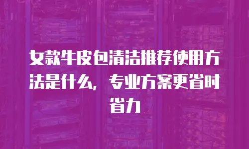 女款牛皮包清洁推荐使用方法是什么，专业方案更省时省力