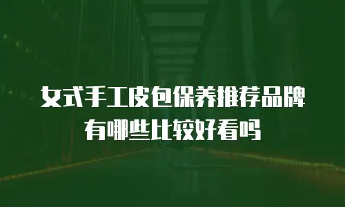 女式手工皮包保养推荐品牌有哪些比较好看吗