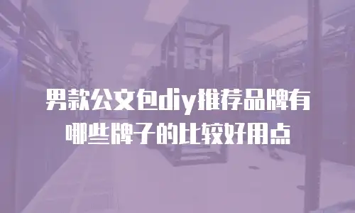 男款公文包diy推荐品牌有哪些牌子的比较好用点