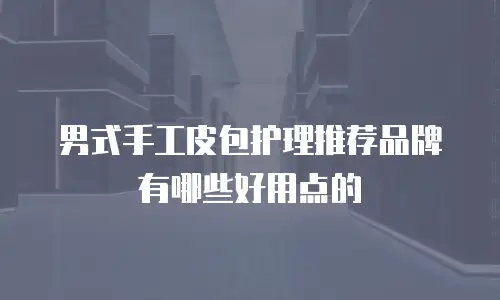 男式手工皮包护理推荐品牌有哪些好用点的