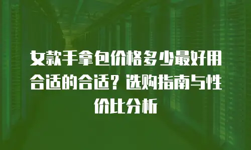 女款手拿包价格多少最好用合适的合适？选购指南与性价比分析