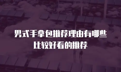 男式手拿包推荐理由有哪些比较好看的推荐