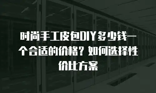 时尚手工皮包DIY多少钱一个合适的价格？如何选择性价比方案