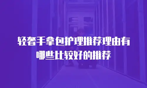 轻奢手拿包护理推荐理由有哪些比较好的推荐