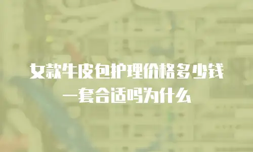 女款牛皮包护理价格多少钱一套合适吗为什么