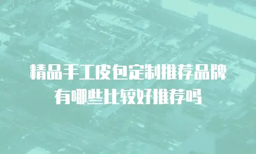 精品手工皮包定制推荐品牌有哪些比较好推荐吗