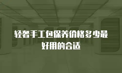 轻奢手工包保养价格多少最好用的合适