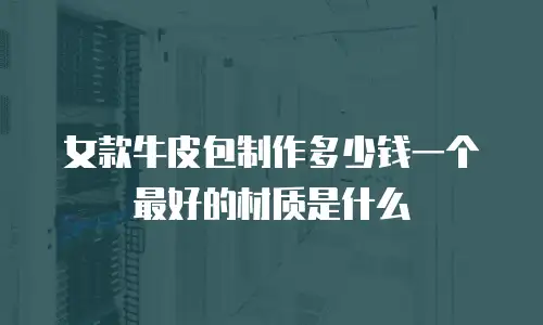 女款牛皮包制作多少钱一个最好的材质是什么