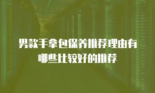 男款手拿包保养推荐理由有哪些比较好的推荐