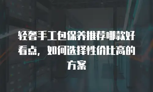 轻奢手工包保养推荐哪款好看点，如何选择性价比高的方案
