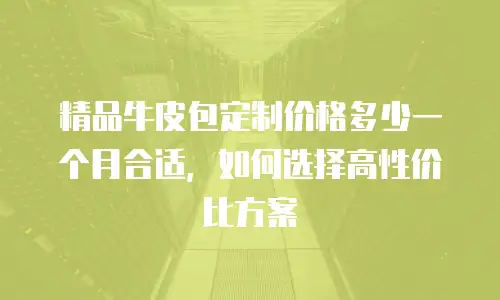 精品牛皮包定制价格多少一个月合适，如何选择高性价比方案