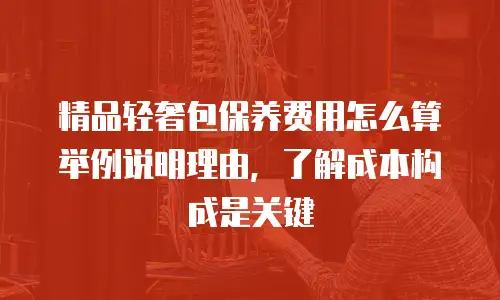 精品轻奢包保养费用怎么算举例说明理由，了解成本构成是关键