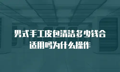 男式手工皮包清洁多少钱合适用吗为什么操作